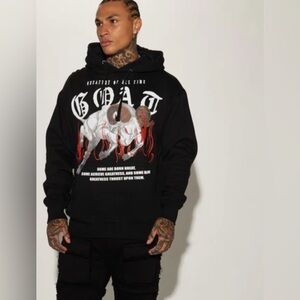 Bundle set /Black Graphic Hoodie and bottom